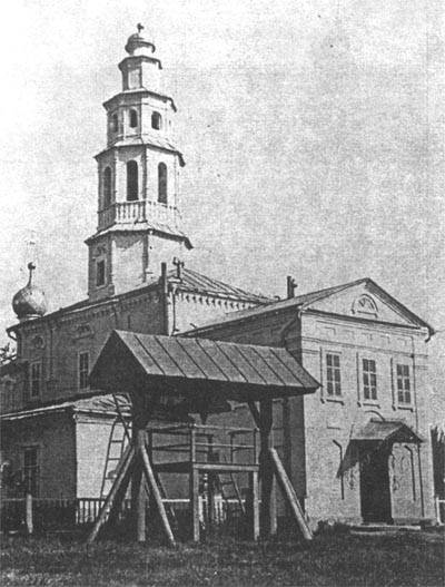 Вид на Благовещенский собор монастыря с северо-запада. Фото 1900-1903 годов Ульяновск